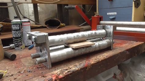 how to build a sheet metal roller|homemade sheet metal rolling machine.